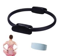 Saludea Vitality Ring, Designed for Gentle Strength & Mobility Training, for Back and Thin Legs, Enhances Flexibility Promotes Better Posture (Black)