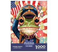 Saludo a la Rana Puzzles Imposible,desafío for Adults Juego EduGatoivo 1000 Piezas Obra De Arte De Juego De para Adultos, Regalos A Partir De 14 Años 38x26cm/1000pcs