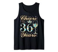 Saludos a 36 años, Fiesta de cumpleaños número 36 para Mujer, Princesa Reina Camiseta sin Mangas