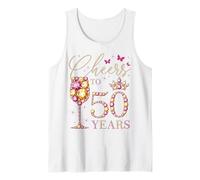 Saludos a 50 años, Mujer de 50 años, Reina del 50 cumpleaños Camiseta sin Mangas