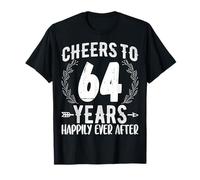 Saludos a 64 años felizmente - 64 Aniversario Marido Esposa Camiseta