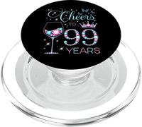 Saludos a la Fiesta de 99 cumpleaños de 99 años, 99 y Feliz cumpleaños PopSockets PopGrip para MagSafe