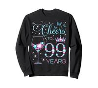 Saludos a la Fiesta de 99 cumpleaños de 99 años, 99 y Feliz cumpleaños Sudadera