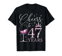 Saludos a las mujeres de 47 años que cumplen 47 años, cumpleaños de Queens Camiseta