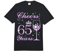 Saludos a Las Mujeres de 65 años Corona púrpura 65 cumpleaños Comfort Colors Adult Heavyweight T-Shirt