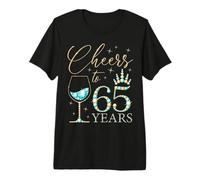 Saludos a Las Mujeres de 65 años Que cumplen 65 años, cumpleaños de Queens Camiseta Premium