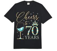Saludos a Las Mujeres de 70 años Que cumplen 70 años, cumpleaños de Queens Comfort Colors Adult Heavyweight T-Shirt