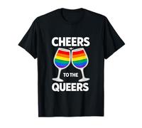 Saludos a los Queers desquiciados Desfile del Orgullo Gay Meme Divertido Camiseta