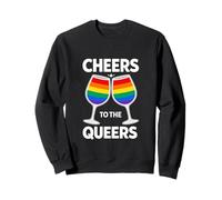 Saludos a los Queers desquiciados Desfile del Orgullo Gay Meme Divertido Sudadera