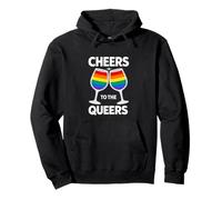 Saludos a los Queers desquiciados Desfile del Orgullo Gay Meme Divertido Sudadera con Capucha