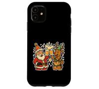 Saludos de Cerveza de Papá Noel y Reno Carcasa para iPhone 11
