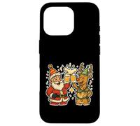 Saludos de Cerveza de Papá Noel y Reno Carcasa para iPhone 16 Pro