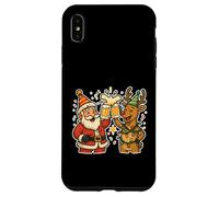 Saludos de Cerveza de Papá Noel y Reno Carcasa para iPhone XS MAX