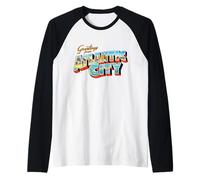 Saludos Desde Atlantic City Camiseta Manga Raglan