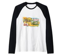 Saludos Desde Ciudad Juárez Viejo México Camiseta Manga Raglan
