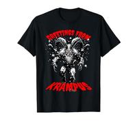 Saludos Desde Krampus Scary Christmas Merry Krampusnacht! Camiseta gráfica económica, Hombre, Negro, XL