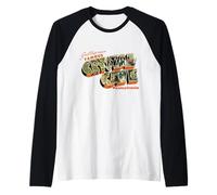 Saludos Desde la Famosa Crystal Cave Pennsylvania Camiseta Manga Raglan