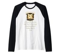 Saludos: La Gracia esté contigo. Carta de Pablo: Doy Gracias a Dios por ti Camiseta Manga Raglan