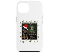 Saludos navideños de The Season To Be Jolly Cute Pup Carcasa para iPhone 13