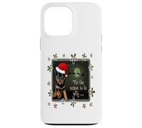 Saludos navideños de The Season To Be Jolly Cute Pup Carcasa para iPhone 13 Pro MAX