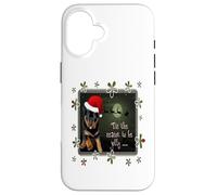 Saludos navideños de The Season To Be Jolly Cute Pup Carcasa para iPhone 16