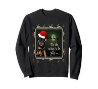 Saludos navideños de The Season To Be Jolly Cute Pup Sudadera
