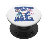 Saludos, regalos de memes de Huzz Funny Gen Z Alpha Silly Kitten Cat PopSockets PopGrip Adhesivo