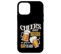 Saludos y Cervezas a 60 años, Divertidos Regalos de 60 cumpleaños Carcasa para iPhone 12 Mini