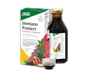 Salus - Immuno Protec Suplemento, en Formato de 250 ml, Para el Normal Funcionamiento del Sistema Inmunitario - Contiene Equináceas, Minerales, Vitaminas B6, B12, C, D y E