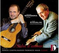 Salut d'amour. Musique pour guitare et clavier. Grondona, Ciccolini.