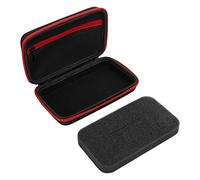 SALUTUY Organizador de afeitadora eléctrica, bolsa de almacenamiento multifuncional y práctica para afeitadora eléctrica con correa para hombre para QP2520/9 (negro y rojo)