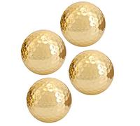 SALUTUYA Pelota de Golf Dorada de 4 Piezas para Jugar al Golf