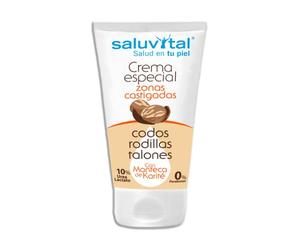 Saluvital Crema Manteca de Karité Especial Zonas Castigadas | Crema Regenerante especial Codos, Rodillas y Talones | 125ml