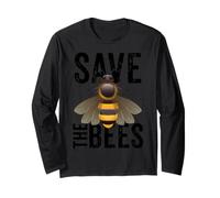 Salva a las abejas, Salva el mundo, Día de la Tierra, Medio ambiente Manga Larga
