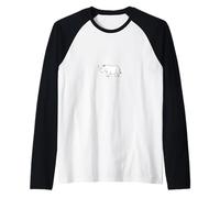 Salva a los unicornios - Lindo rinoceronte Camiseta Manga Raglan