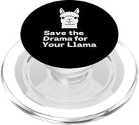 Salva el Drama Llama Divertido Dicho para los Fans Diseño PopSockets PopGrip para MagSafe