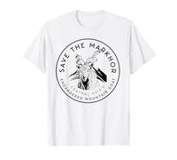 Salva el Markhor: Logotipo de Cabra de montaña en Peligro de extinción Camiseta