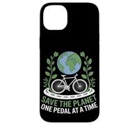 Salva el planeta un pedal a la vez Viaje en bicicleta Carcasa para iPhone 14 Plus