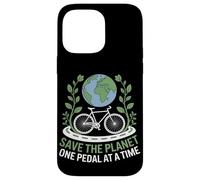 Salva el planeta un pedal a la vez Viaje en bicicleta Carcasa para iPhone 14 Pro Max