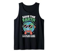 Salva la Tierra el único planeta con videojuegos Camiseta sin Mangas