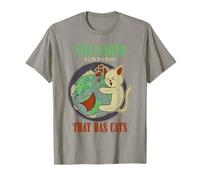 Salva la Tierra: el único planeta tiene un gato: divertido Día de la Tierra Camiseta