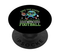 Salva la Tierra, es el único Planeta con fútbol PopSockets PopGrip Adhesivo
