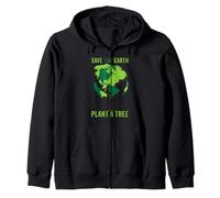 Salva la Tierra, Planta un Árbol - Paz, Animales, Medio Ambiente Sudadera con Capucha
