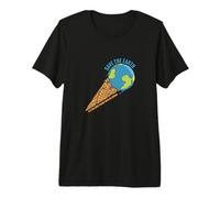 Salva la Tierra, Solo Lugar con Helado, Paz No Planeta B Camiseta Premium