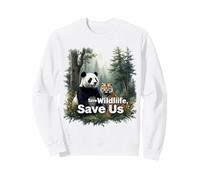 Salva la Vida Silvestre, sálvanos Tema de Tendencia Protección de la Vida Sudadera