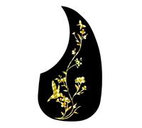 Salva Púas Pickguard Para Guitarra Acústica Golpeador De Guitarra Acústica Con Diseño De Dragón Y Fénix Dorado Autoadhesivo De PVC Para Decoración(Gold A)