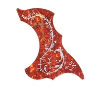 Salva Púas Pickguard Para Guitarra Acústica Golpeador De Guitarra Autoadhesivo Golpeador De Guitarra Acústica Con Forma De Pájaro(Orange)