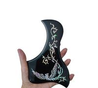Salva Púas Pickguard Para Guitarra Acústica Golpeador De Guitarra Con Forma De Flor Y Pájaro Con Sellado De Pegamento Espesado Golpeador De Guitarra Folk(C)