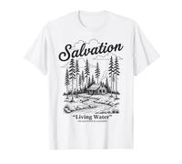 Salvación Agua Viva Fe Cristiana Jesús Adoración Esperanza Camiseta