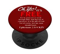 Salvación Oh Sí Es Libre Efesios 2 8 PopSockets PopGrip Adhesivo